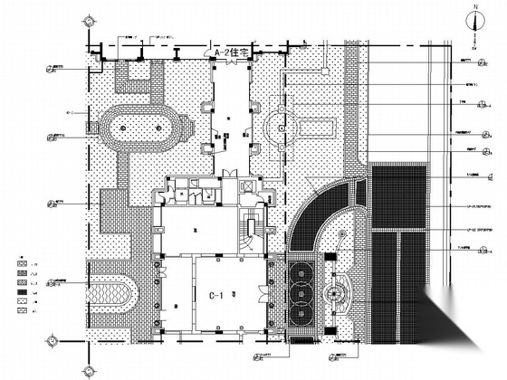 [北京]现代花园住宅样板区景观施工图（一)硬景设计施工图下载【ID:161089188】