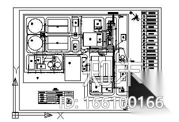 某污水厂总平面图纸施工图下载【ID:166100166】