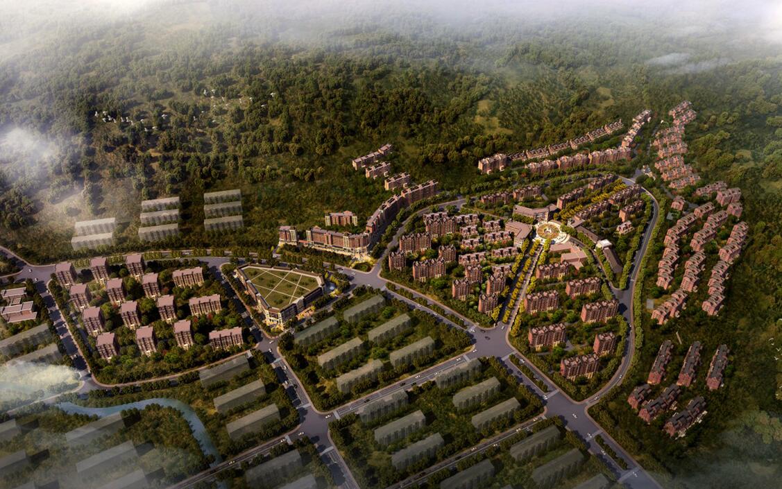 [河南]北森林欧陆别墅风格居住区建筑方案文本（JPG+150...cad施工图下载【ID:165397139】