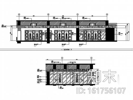 [北京]酒店风味中餐厅室内装修施工图cad施工图下载【ID:161756107】