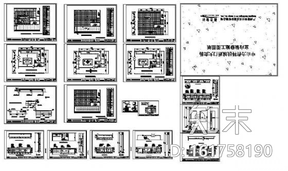 某联通电信厅的装修设计施工图施工图下载【ID:161758190】