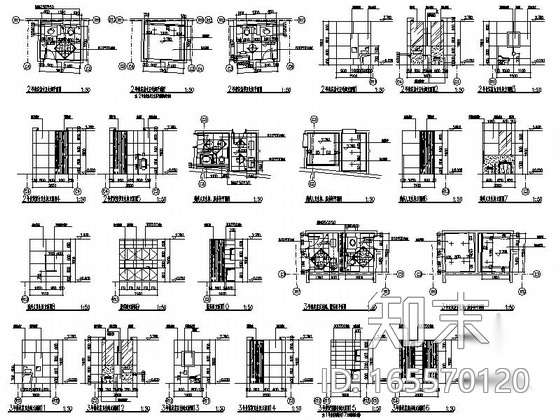 [上海]铁路主站高级现代风格贵宾室室内装修施工图cad施工图下载【ID:165570120】