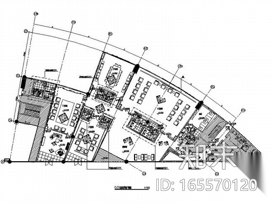 [上海]铁路主站高级现代风格贵宾室室内装修施工图cad施工图下载【ID:165570120】