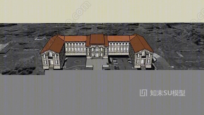 奥林匹亚疗养院SU模型下载【ID:526339434】
