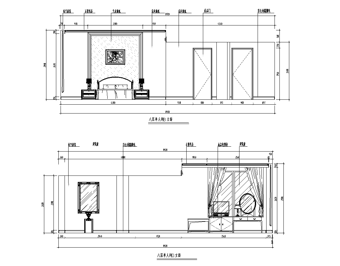 [江苏]一套假日大酒店设计装修施工图cad施工图下载【ID:161844128】