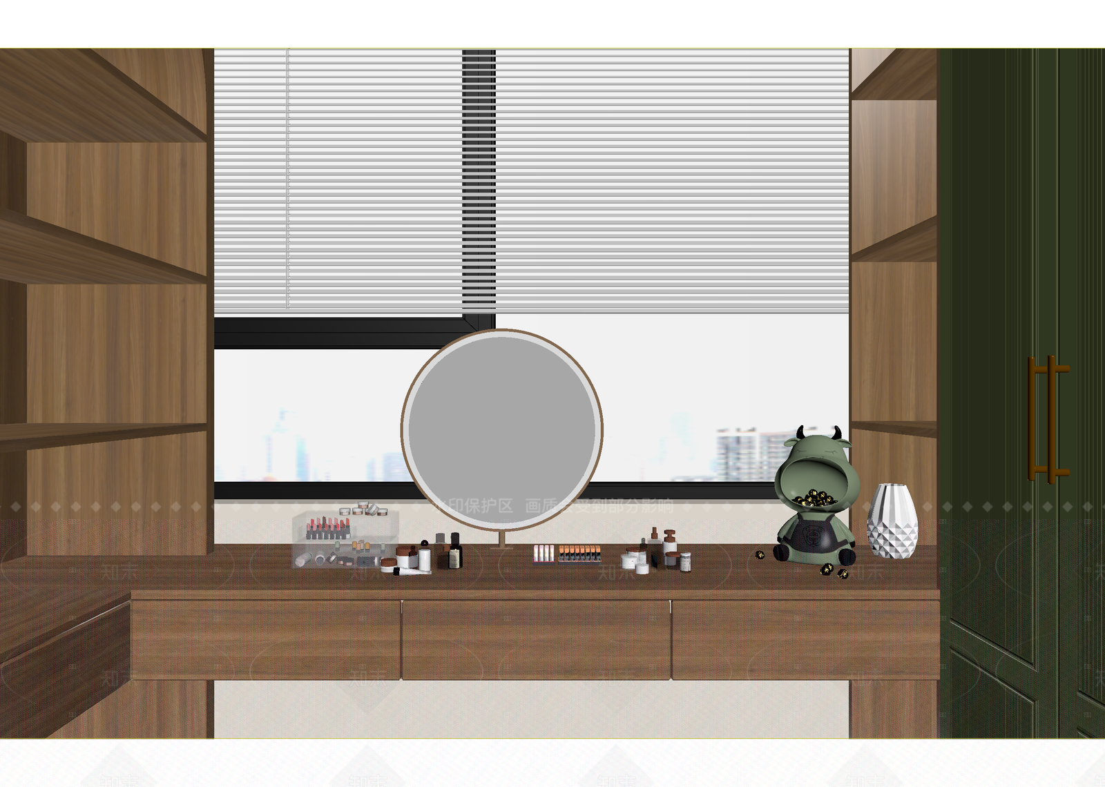 现代衣帽间3D模型下载【ID:1214613811】