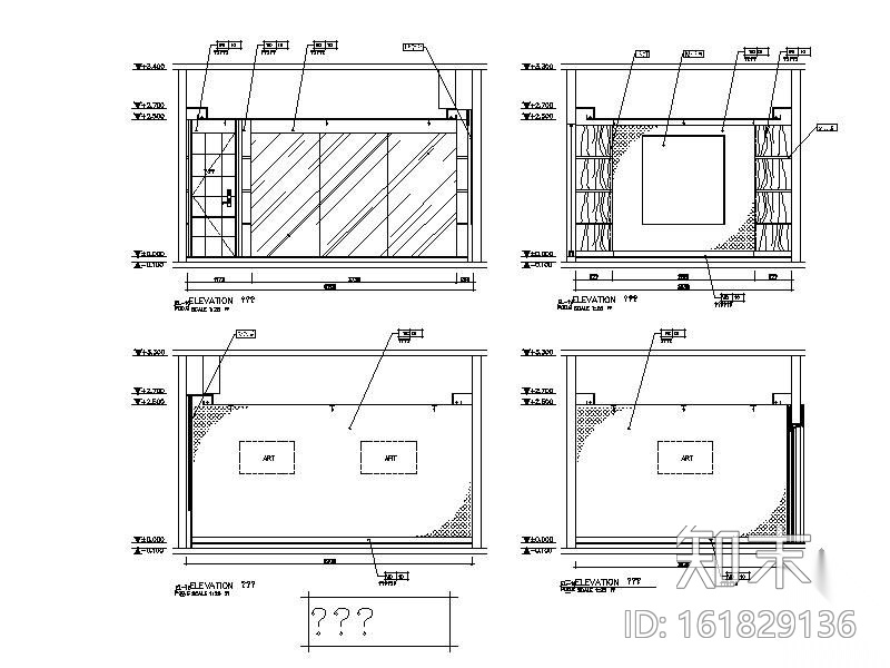 [西安]某办公室装修施工图cad施工图下载【ID:161829136】