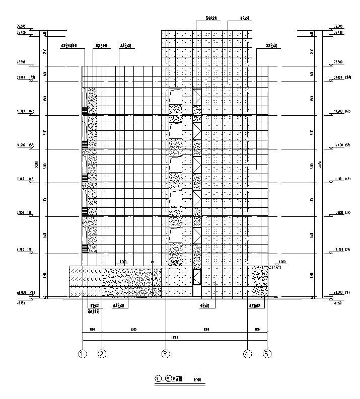 [浙江]万科高层框架结构综合办公楼及厂房建筑施工图施工图下载【ID:167040159】