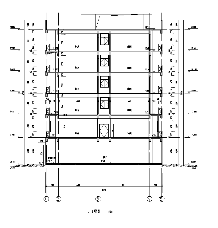 [浙江]万科高层框架结构综合办公楼及厂房建筑施工图cad施工图下载【ID:149952146】