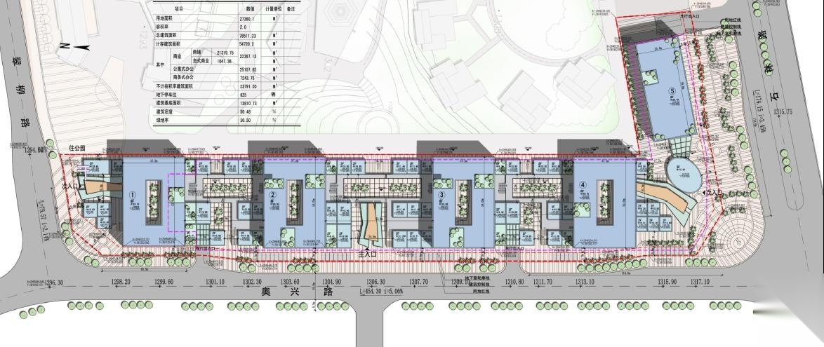 [贵州]六层现代风格岛式商业建筑设计方案文本施工图下载【ID:151644191】