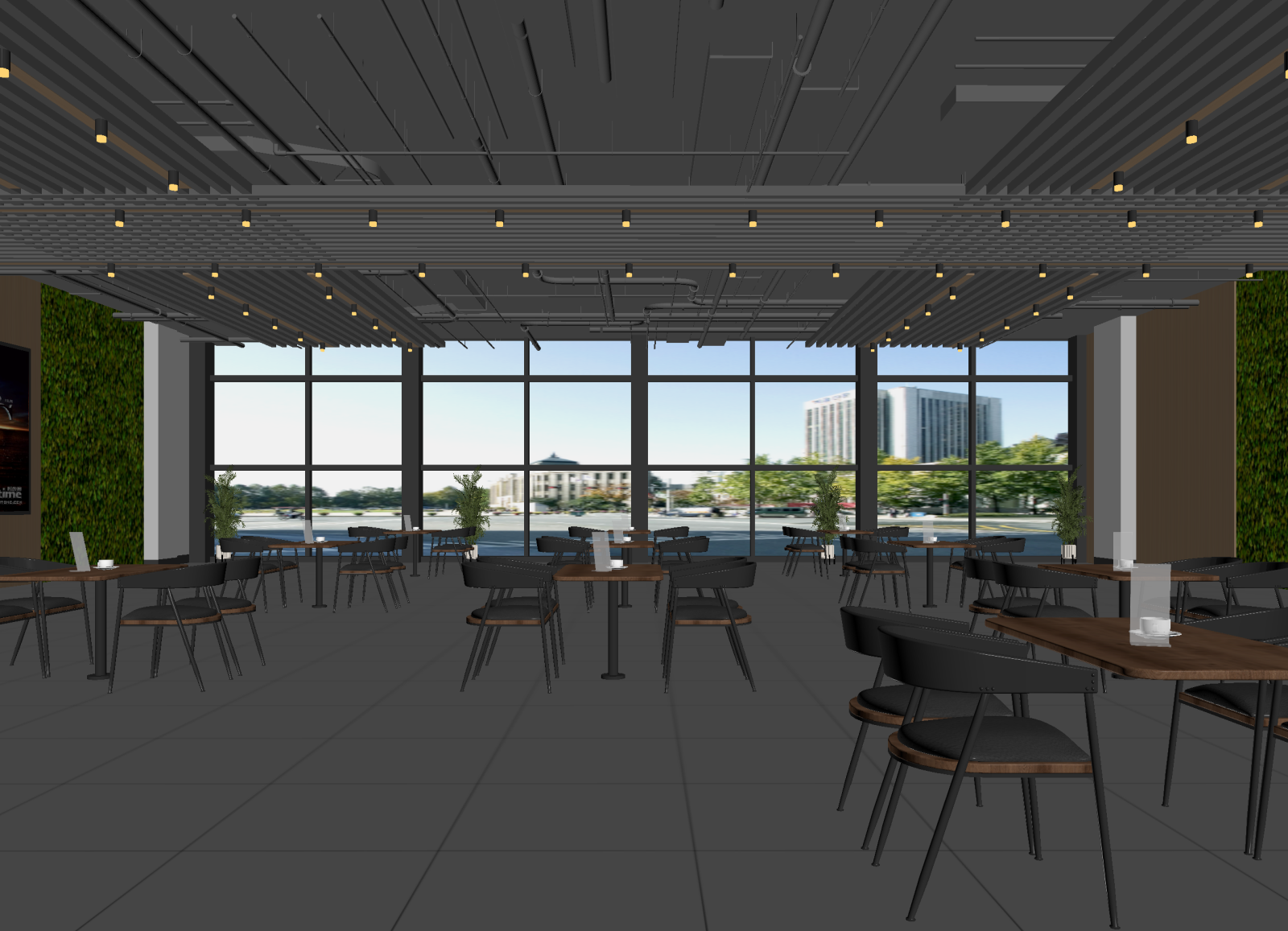 工业风咖啡厅3D模型下载【ID:1214601329】