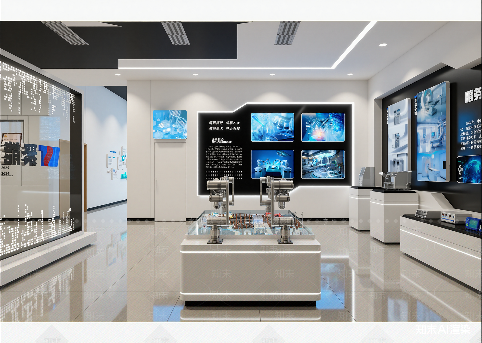 现代科技展厅3D模型下载【ID:1214836345】