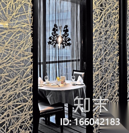 高级食府餐厅全套CAD施工图（含实景图）cad施工图下载【ID:166042183】