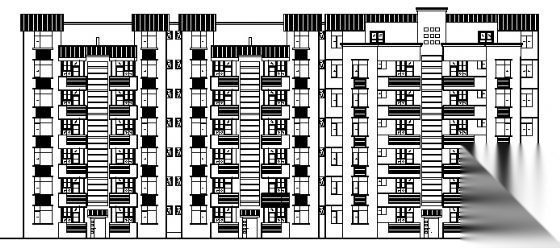 丽景苑小区某七层住宅楼施工图cad施工图下载【ID:149550145】