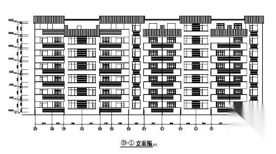 丽景苑小区某七层住宅楼施工图cad施工图下载【ID:149550145】