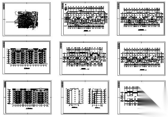 丽景苑小区某七层住宅楼施工图cad施工图下载【ID:149550145】