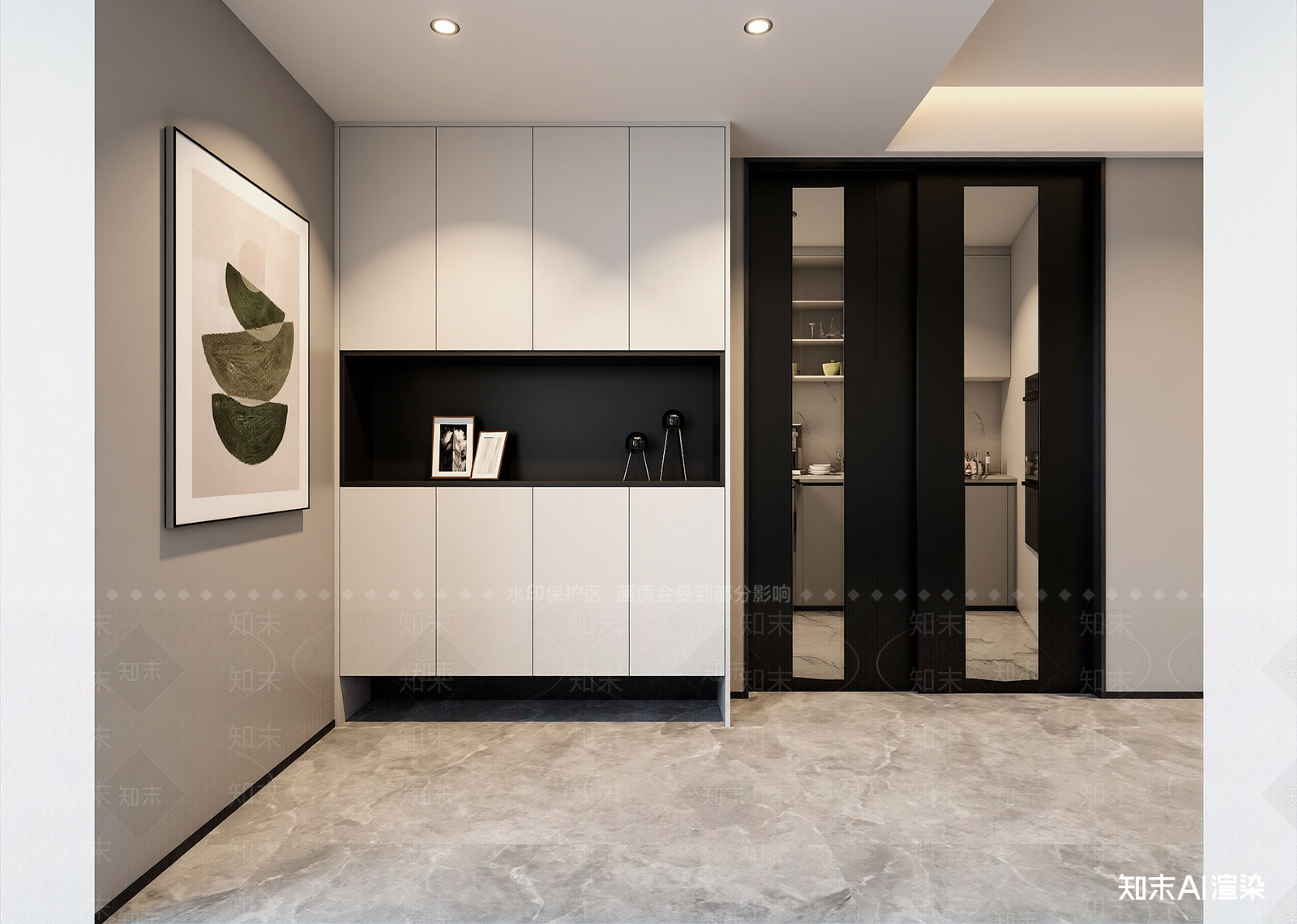现代玄关3D模型下载【ID:1214763811】