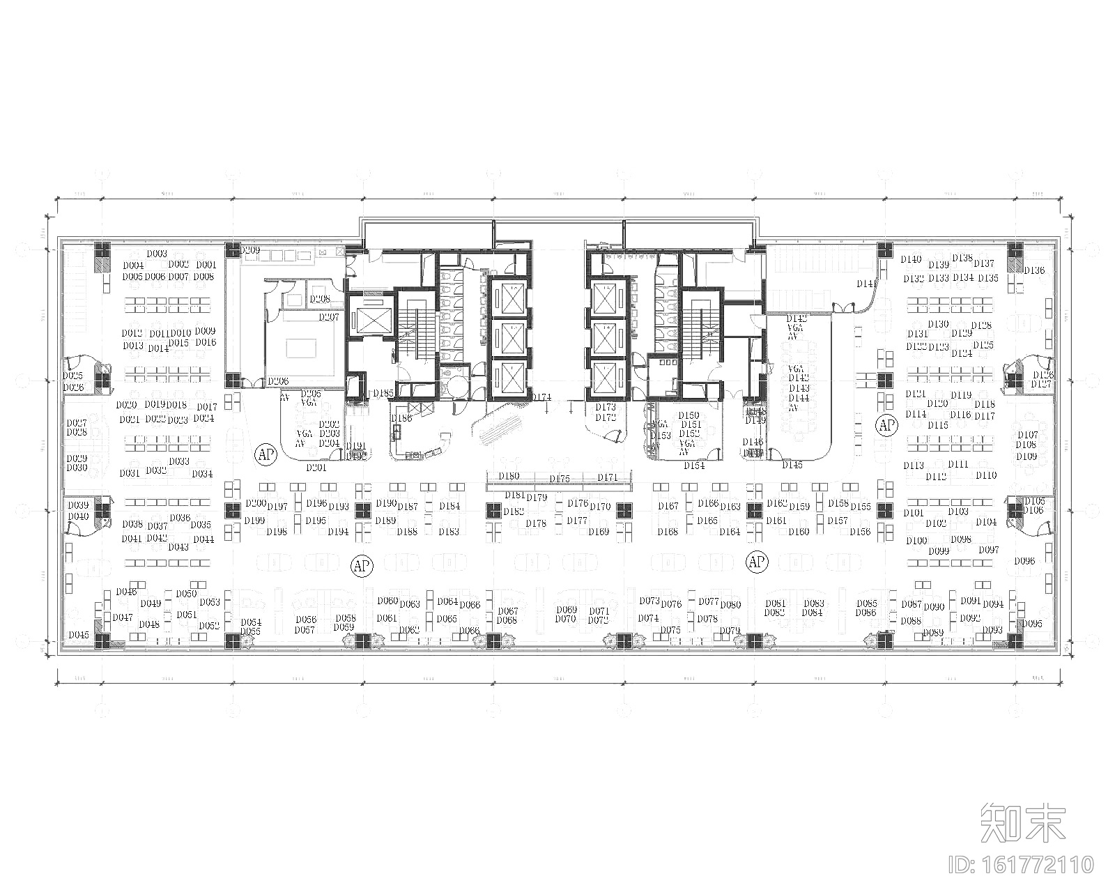 [上海]B&CO设计-利丰广场办公室CAD施工图+效果图+材料...cad施工图下载【ID:161772110】