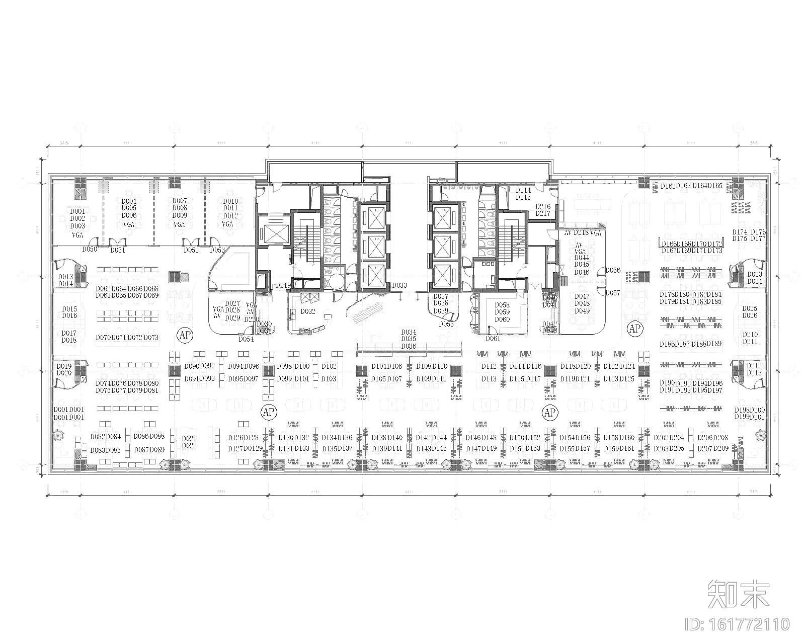 [上海]B&CO设计-利丰广场办公室CAD施工图+效果图+材料...cad施工图下载【ID:161772110】