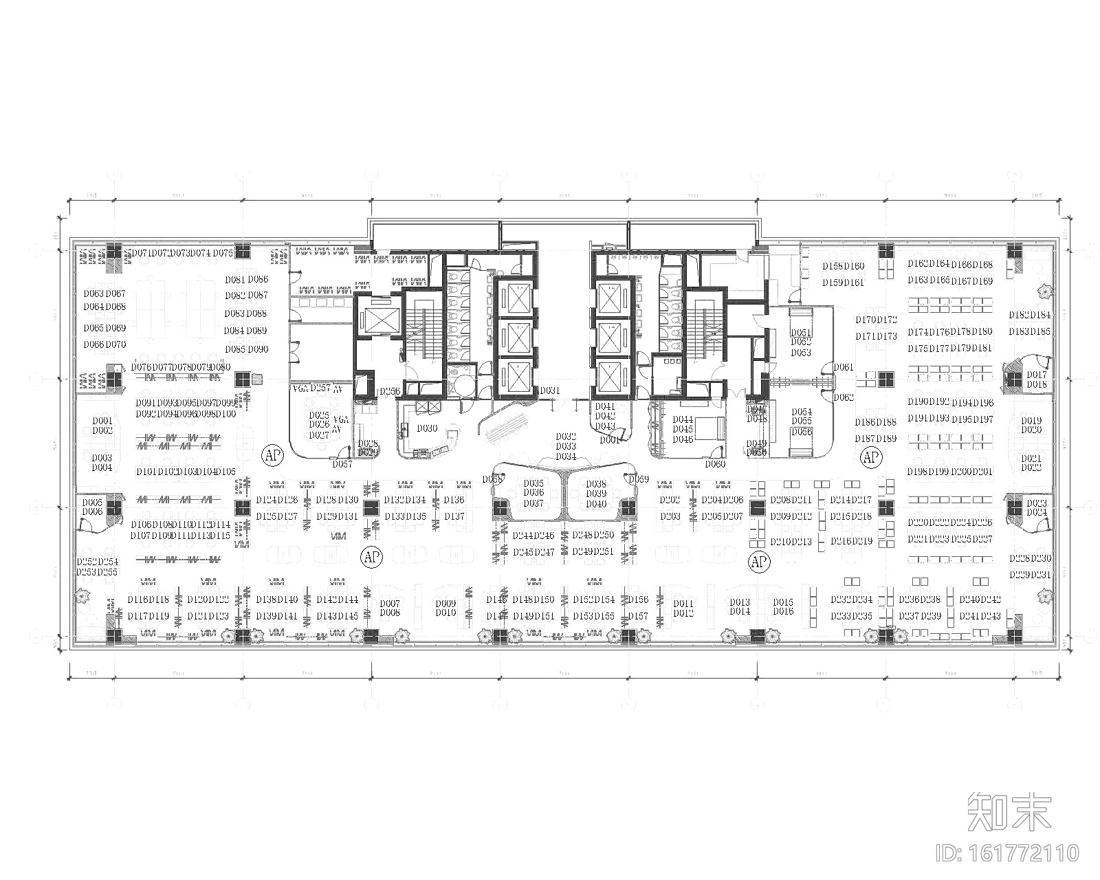 [上海]B&CO设计-利丰广场办公室CAD施工图+效果图+材料...cad施工图下载【ID:161772110】