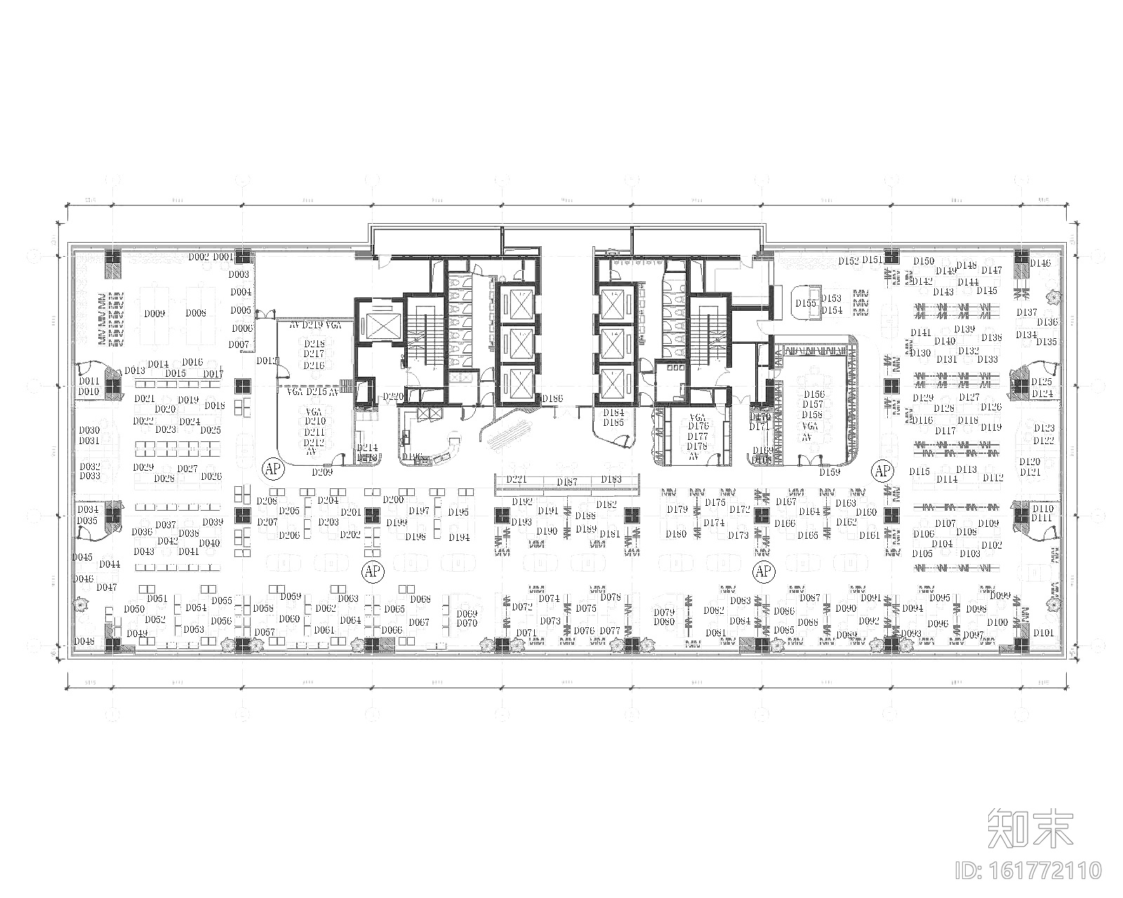 [上海]B&CO设计-利丰广场办公室CAD施工图+效果图+材料...cad施工图下载【ID:161772110】