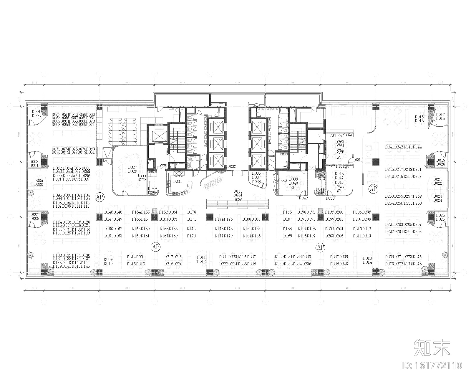 [上海]B&CO设计-利丰广场办公室CAD施工图+效果图+材料...cad施工图下载【ID:161772110】