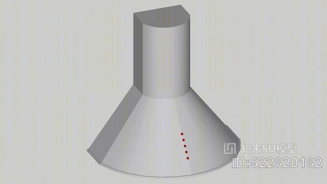 30英寸抽油烟机-曲面SU模型下载【ID:522820182】