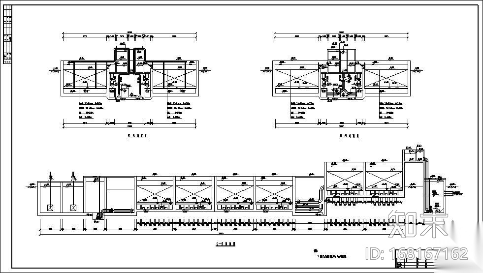 某污水处理厂生物滤池工艺图施工图下载【ID:168167162】