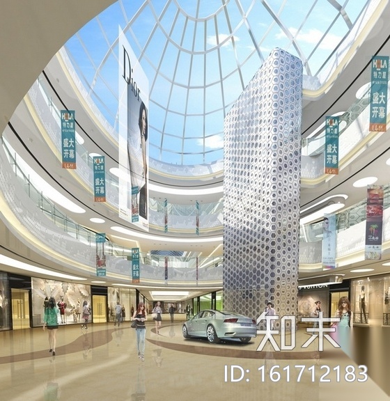 [合肥]前卫时尚商业广场室内公共空间施工图（含高清效...cad施工图下载【ID:161712183】