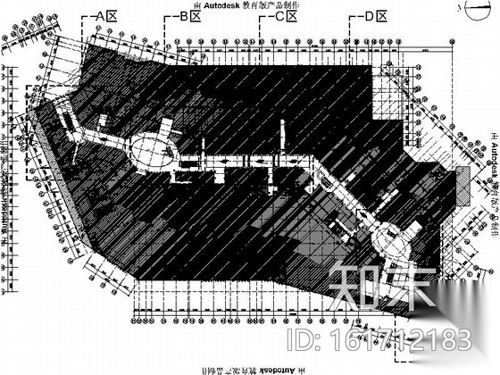 [合肥]前卫时尚商业广场室内公共空间施工图（含高清效...施工图下载【ID:161712183】