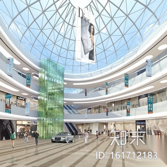 [合肥]前卫时尚商业广场室内公共空间施工图（含高清效...cad施工图下载【ID:161712183】
