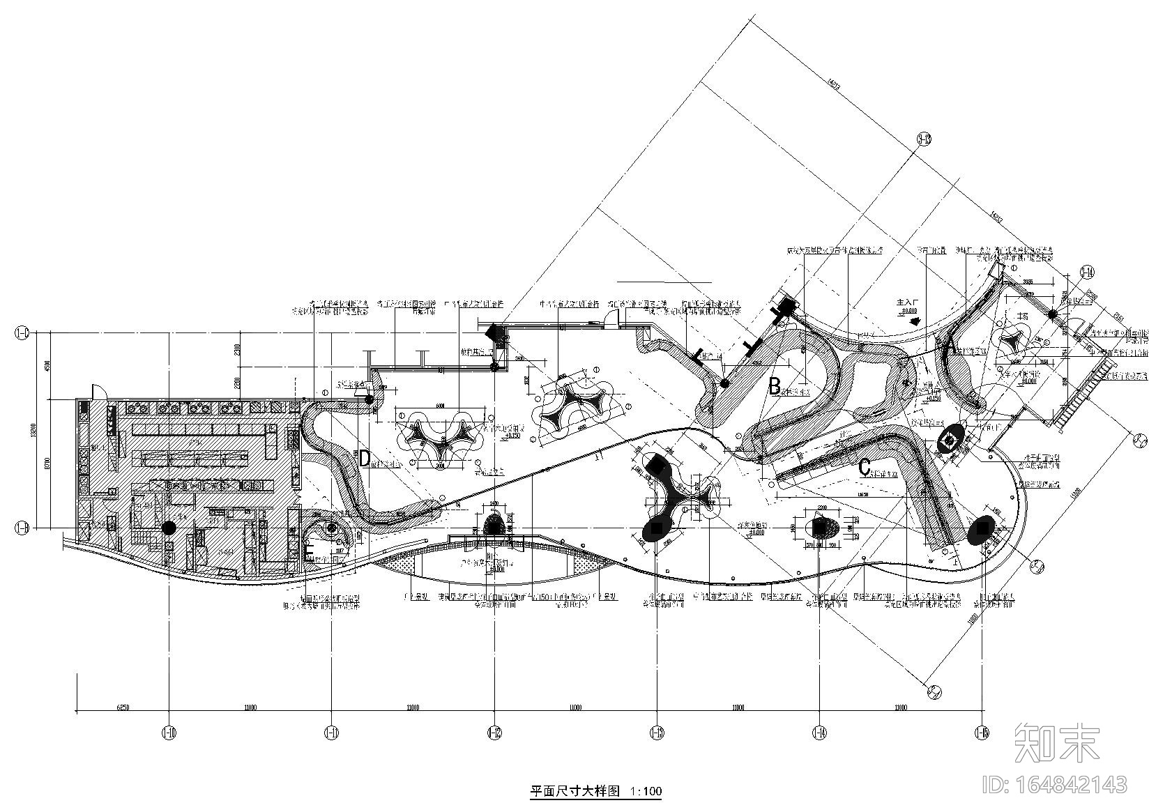 外婆家现代中餐厅施工图+效果图+实景拍摄施工图下载【ID:164842143】