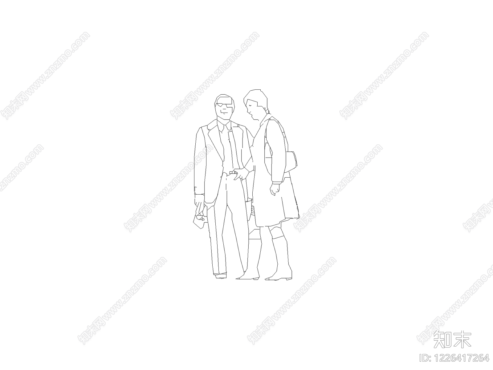 人物cad施工图下载【ID:1226417264】