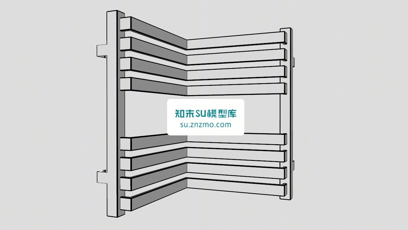 散热器转角电器SU模型下载【ID:148505148】
