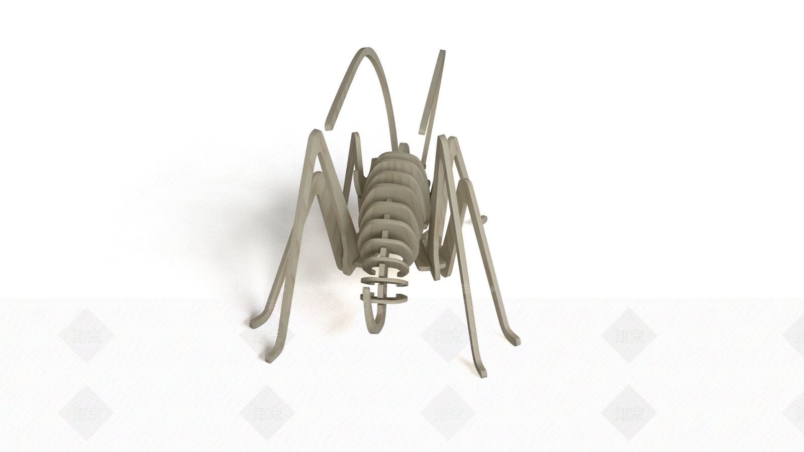 胶合板蚱蜢3D模型下载【ID:1162568775】