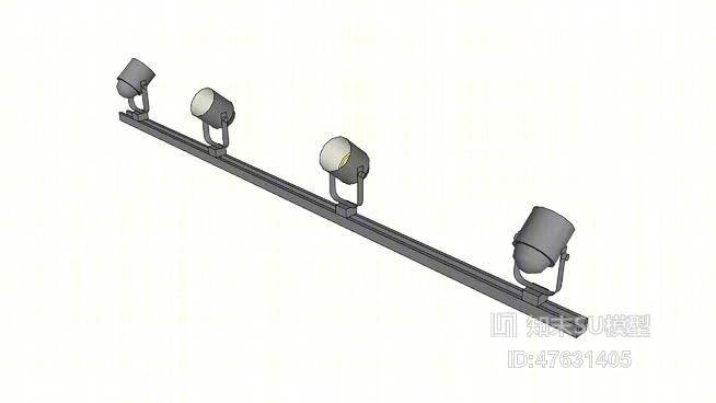 筒灯射灯SU模型下载【ID:47631405】