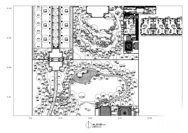 [北京]中式临水大院别墅示范区景观施工图（2016最新独...cad施工图下载【ID:161045172】