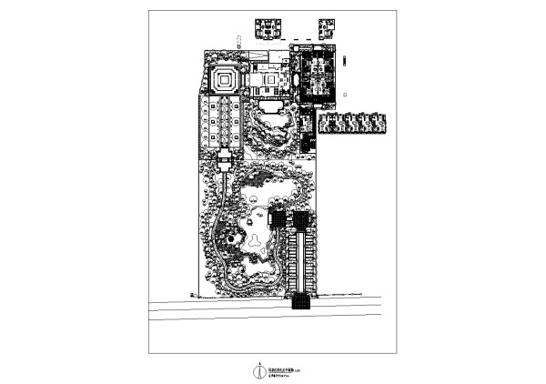 [北京]中式临水大院别墅示范区景观施工图（2016最新独...cad施工图下载【ID:161045172】