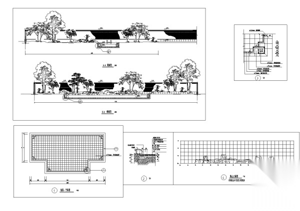 [北京]中式临水大院别墅示范区景观施工图（2016最新独...cad施工图下载【ID:161045172】