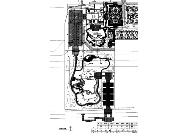 [北京]中式临水大院别墅示范区景观施工图（2016最新独...cad施工图下载【ID:161045172】