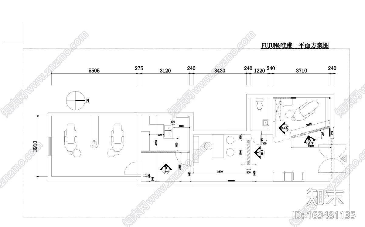 牙科诊所装修cad施工图下载【ID:169481135】