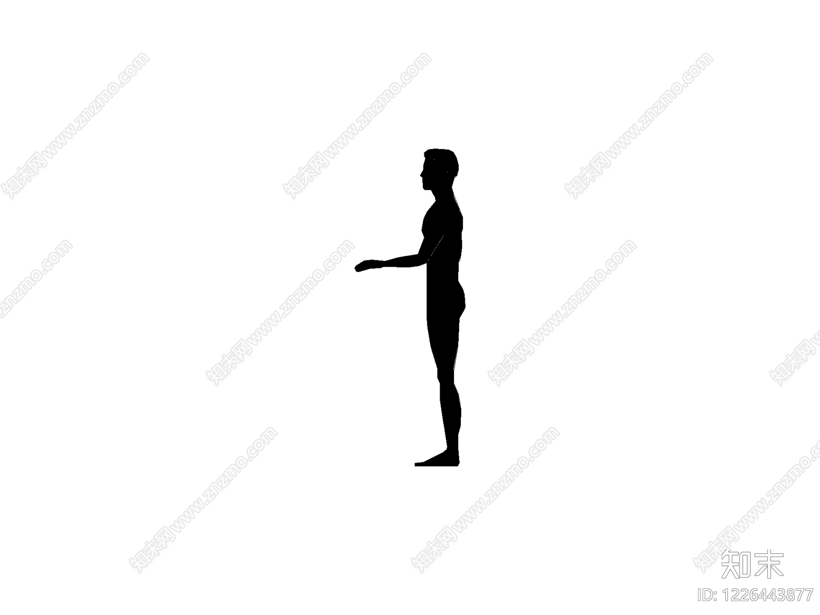 现代剪影图库CAD图纸