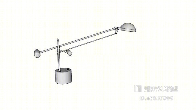 台灯SU模型下载【ID:47657909】