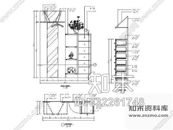 图块/节点玄关详图cad施工图下载【ID:832261748】