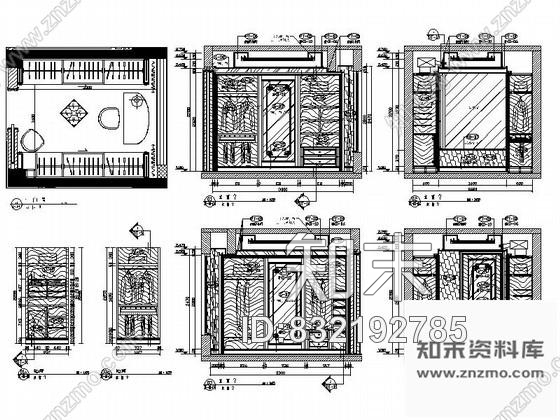 图块/节点完美居室衣帽间详图cad施工图下载【ID:832192785】