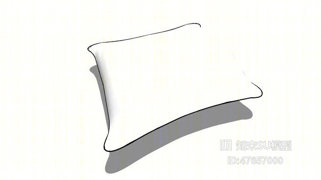 枕头SU模型下载【ID:47657000】