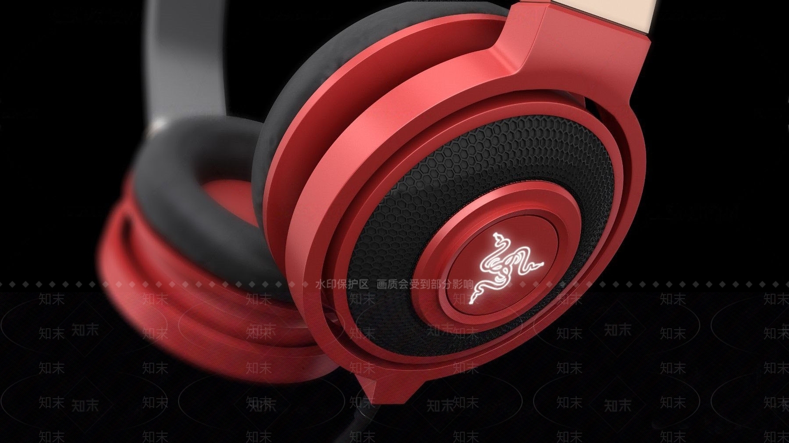 现代雷蛇头戴式耳机3D模型下载【ID:181688077】