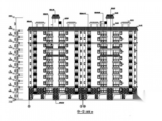 [海南]现代风格高层保障性住房建筑规划设计施工图cad施工图下载【ID:166830123】