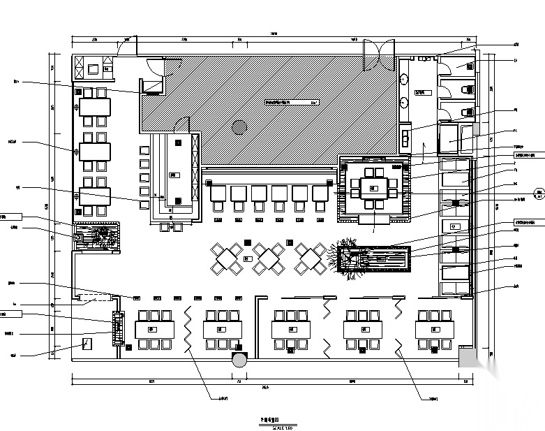 万象城日本赤坂料理餐厅设计施工图（附效果图）cad施工图下载【ID:160709193】