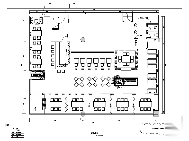 万象城日本赤坂料理餐厅设计施工图（附效果图）cad施工图下载【ID:160709193】